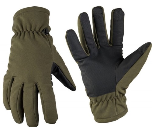 Rękawice zimowe MIL-TEC Softshel THINSULATE - OLIVE GREEN | RZESZÓW