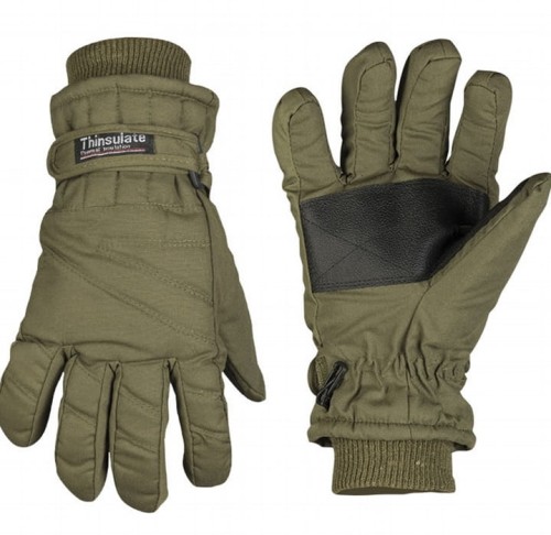Rękawice zimowe ciepłe MIL-TEC THINSULATE - olive green | RZESZÓW