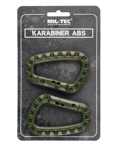 Karabińczyki MIL-TEC - 2 szt., olive green | RZESZÓW