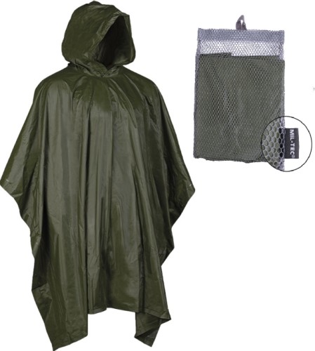 Poncho przeciwdeszczowe MIL-TEC, olive green | RZESZÓW