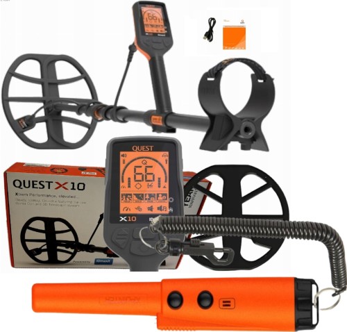QUEST X10 IDmaxX | WODOODPORNY wykrywacz metali