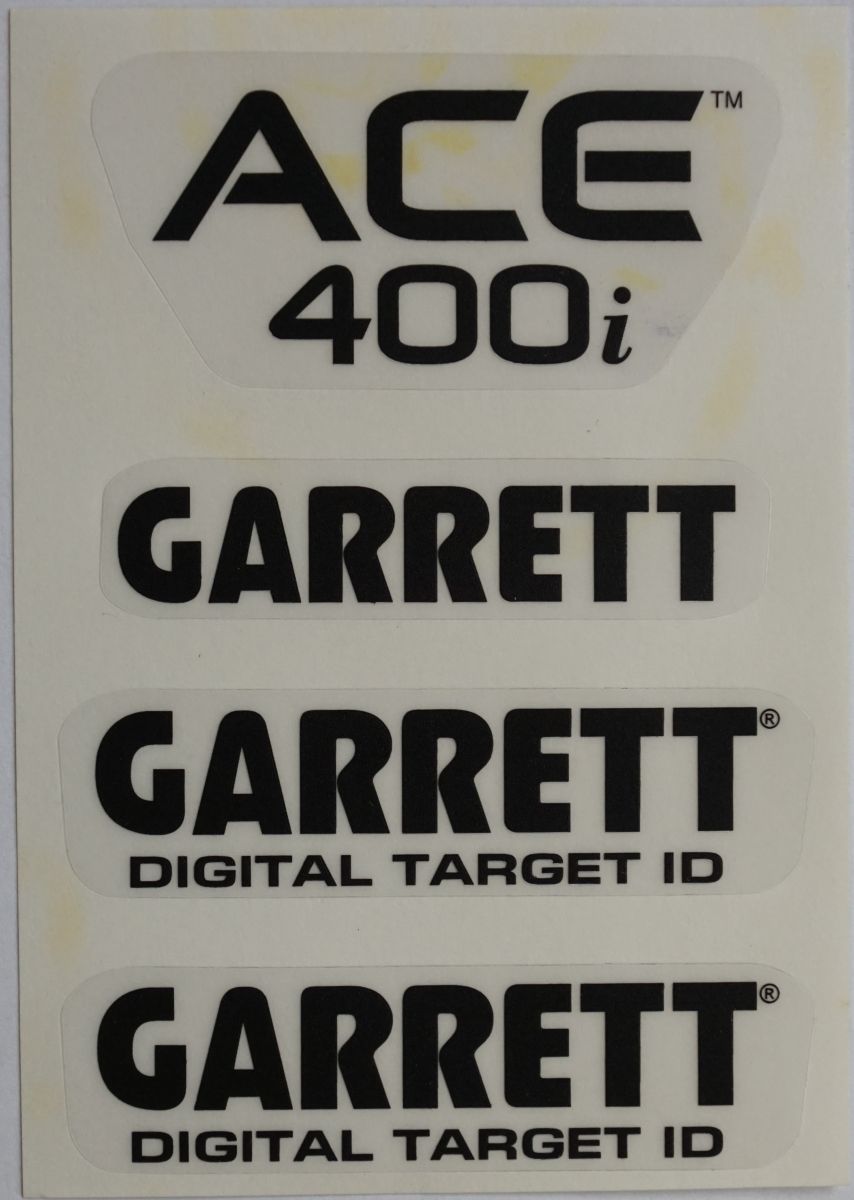Zestaw naklejek GARRETT ACE 400i, naklejki