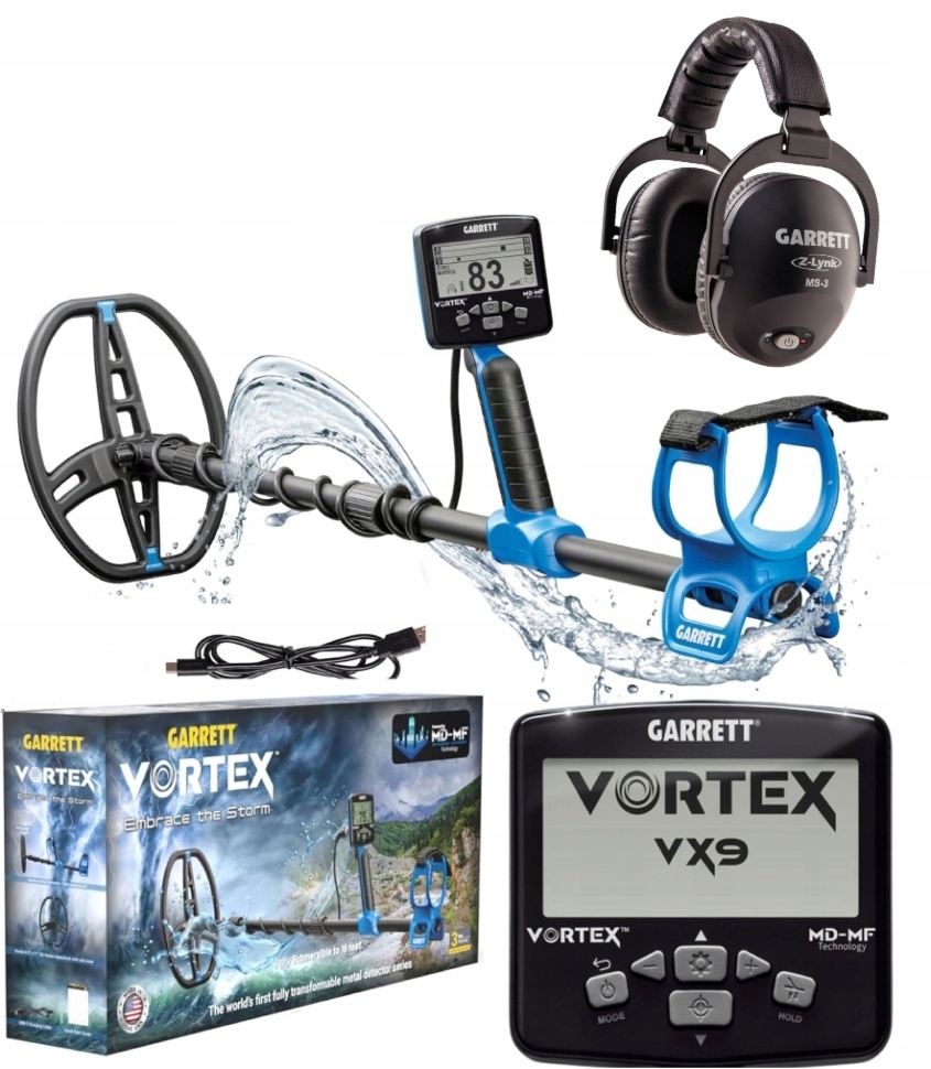 GARRETT VORTEX VX9 - 8,5x11 DD Raider - PROMOCJA: słuchawki MS-3 - wykrywacz metali | L.TECH