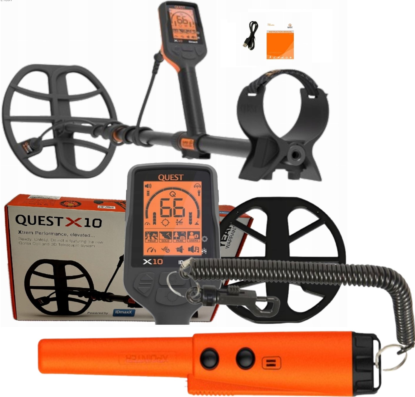 QUEST X10 IDmaxX | PROMOCJA + Xpointer GRATIS | wykrywacz metali